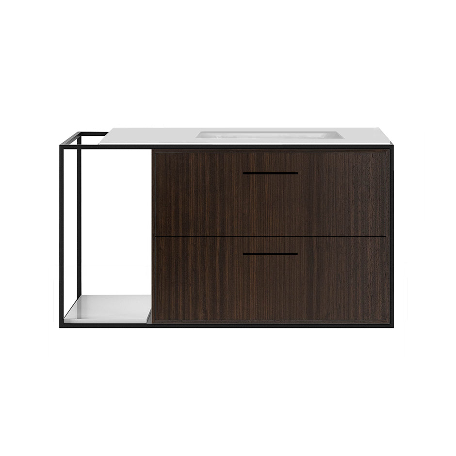 Lacava - Solid Surface Countertop For Wall-Mount Under-Counter Vanity Lin-Un-36R. Sold Together With The Cabinet And Metal Frame. W: 32 1/2", D: 20 3/4", H: 1/2".