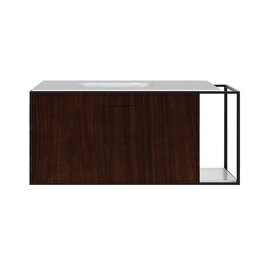Lacava - Metal Frame For Wall-Mount Under-Counter Vanity Lin-Un-48L. Sold Together With The Cabinet And Countertop. W: 48", D: 21", H: 20".