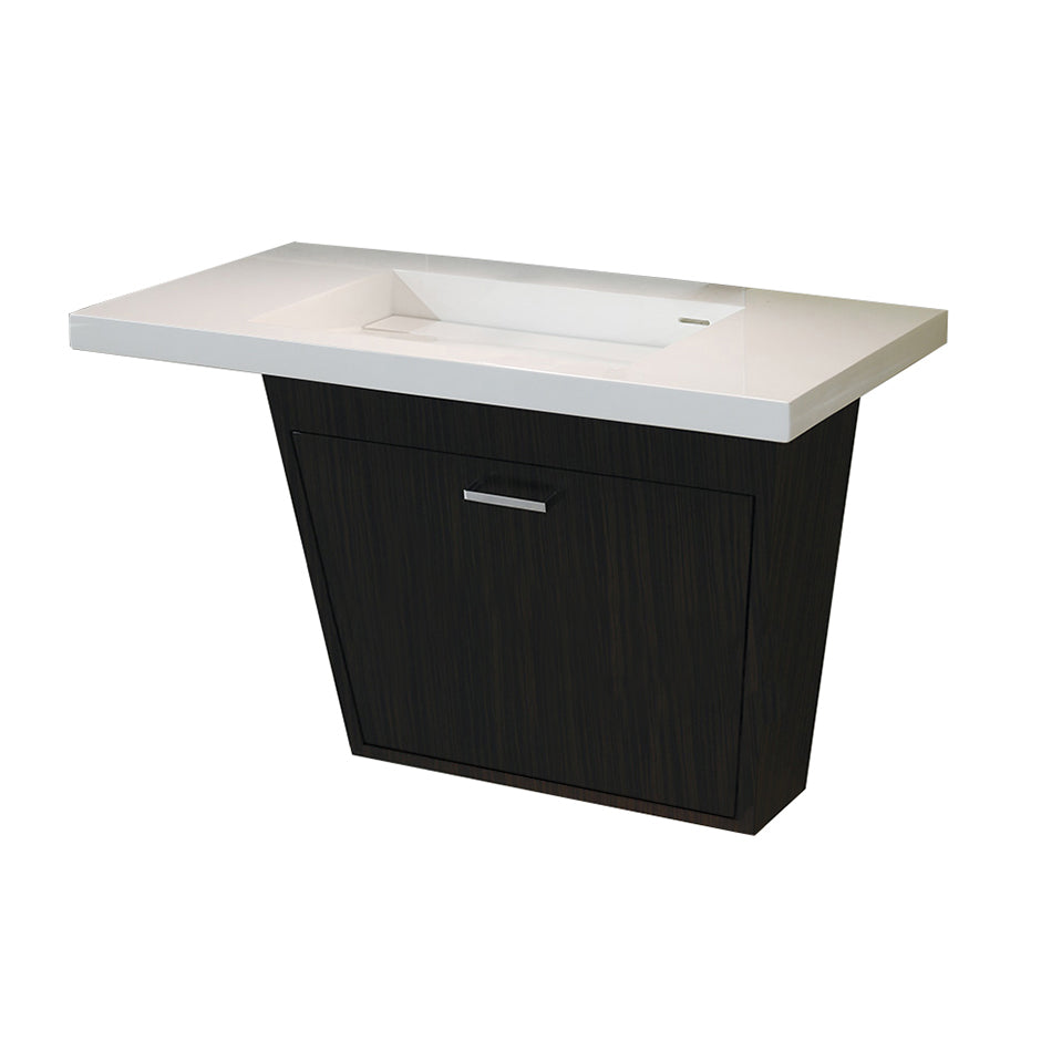 Lacava - Wall-Mount Vanity With One Flip-Down Door (Pull Installed Upon Request); Ada Compliant. Sink Top 5301 Or 5301S Sold Separately. Add On Keyed Lock (Acc-Lock) Available. W:25-3/4", D: 10", H: 20"