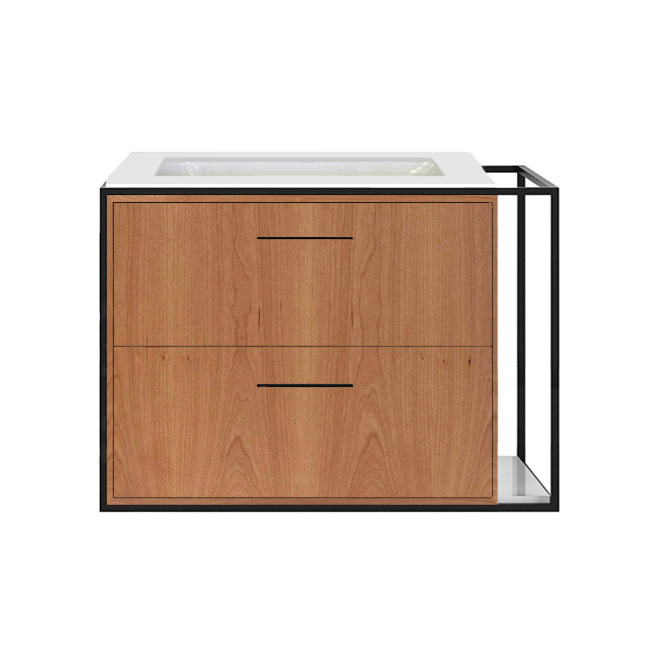 Lacava - Metal Frame For Wall-Mount Under-Counter Vanity Lin-Un-24Lf. Sold Together With The Cabinet And Countertop. W: 24", D: 21", H: 20".