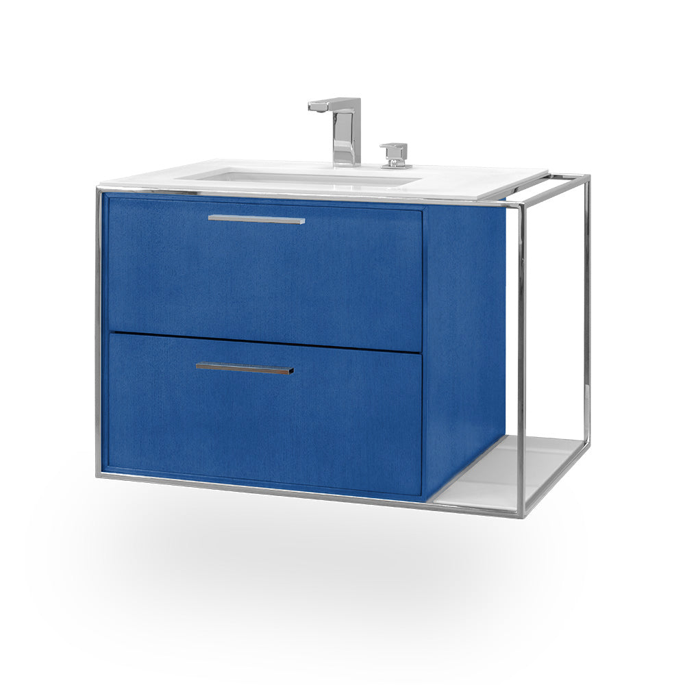 Lacava - Metal Frame For Wall-Mount Under-Counter Vanity Lin-Un-30L. Sold Together With The Cabinet And Countertop. W: 30", D: 21", H: 20".