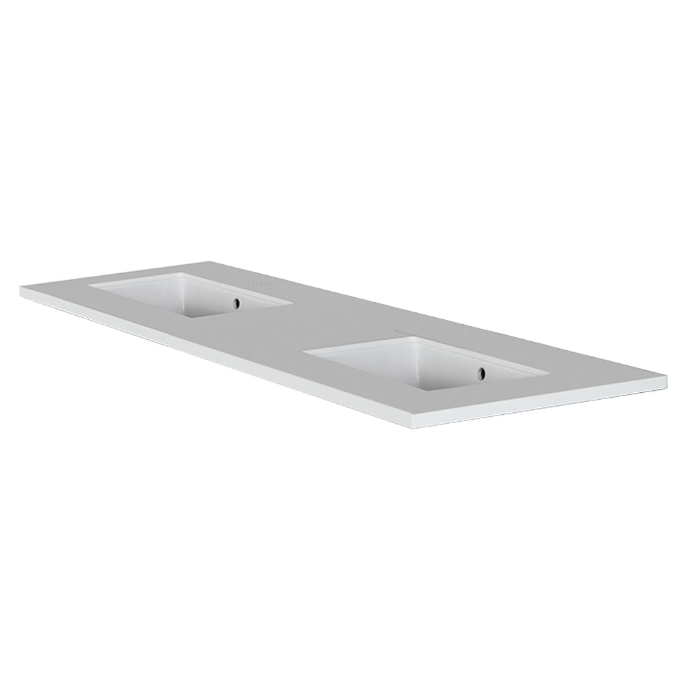 Lacava - Counter Top For Double Vanity Lrs-F-60A With Cut -Outs For Bathroom Sink 5062Un. W: 60", D: 21", H: 3/4".
