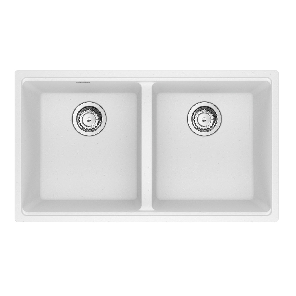 Franke MAG1201414-PWT-S- Maris Um Grn Polar White Dbl 33Cab With Strainer Basket