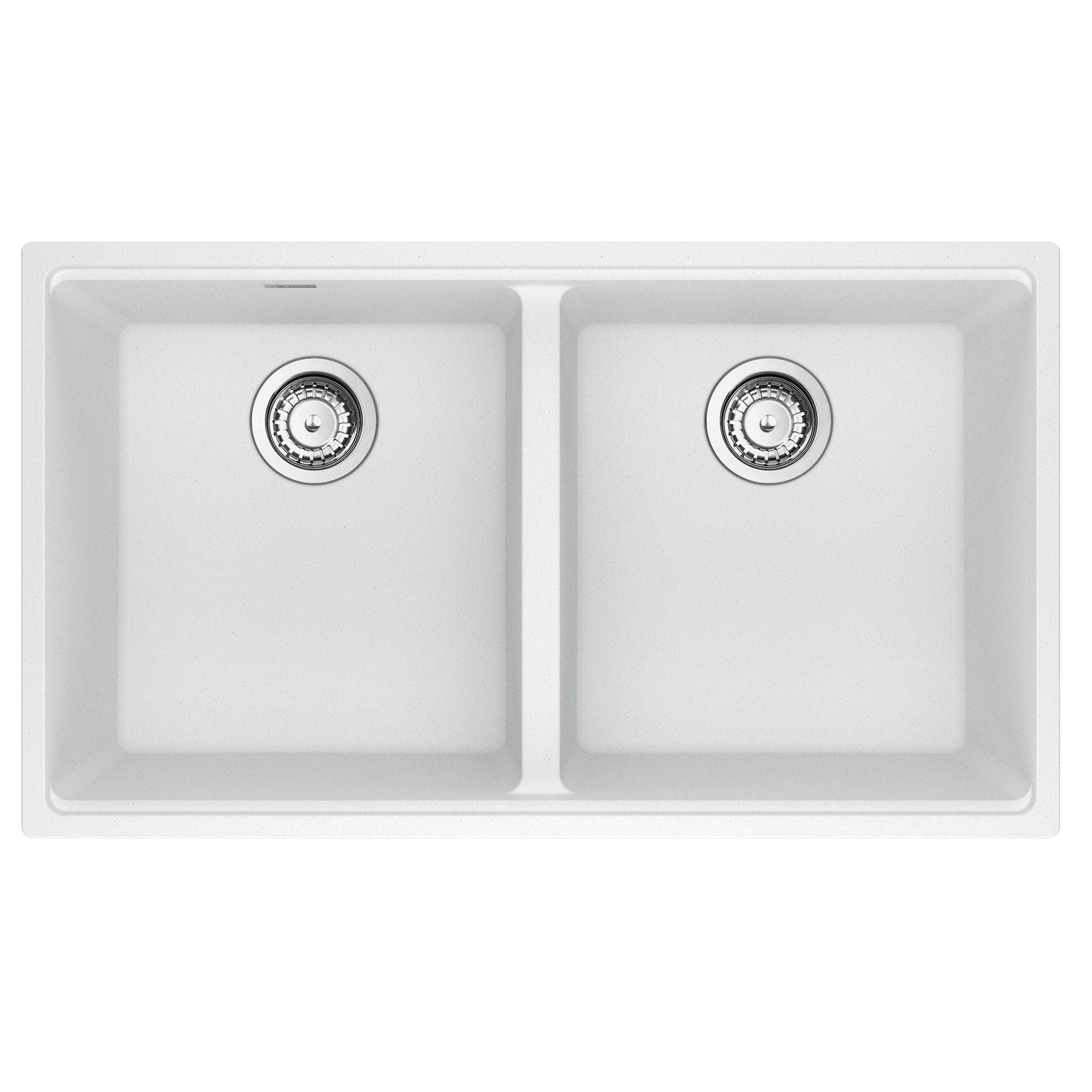 Franke MAG1201515-PWT-S- Maris Um Grn Polar White Dbl 36Cab With Strainer Basket