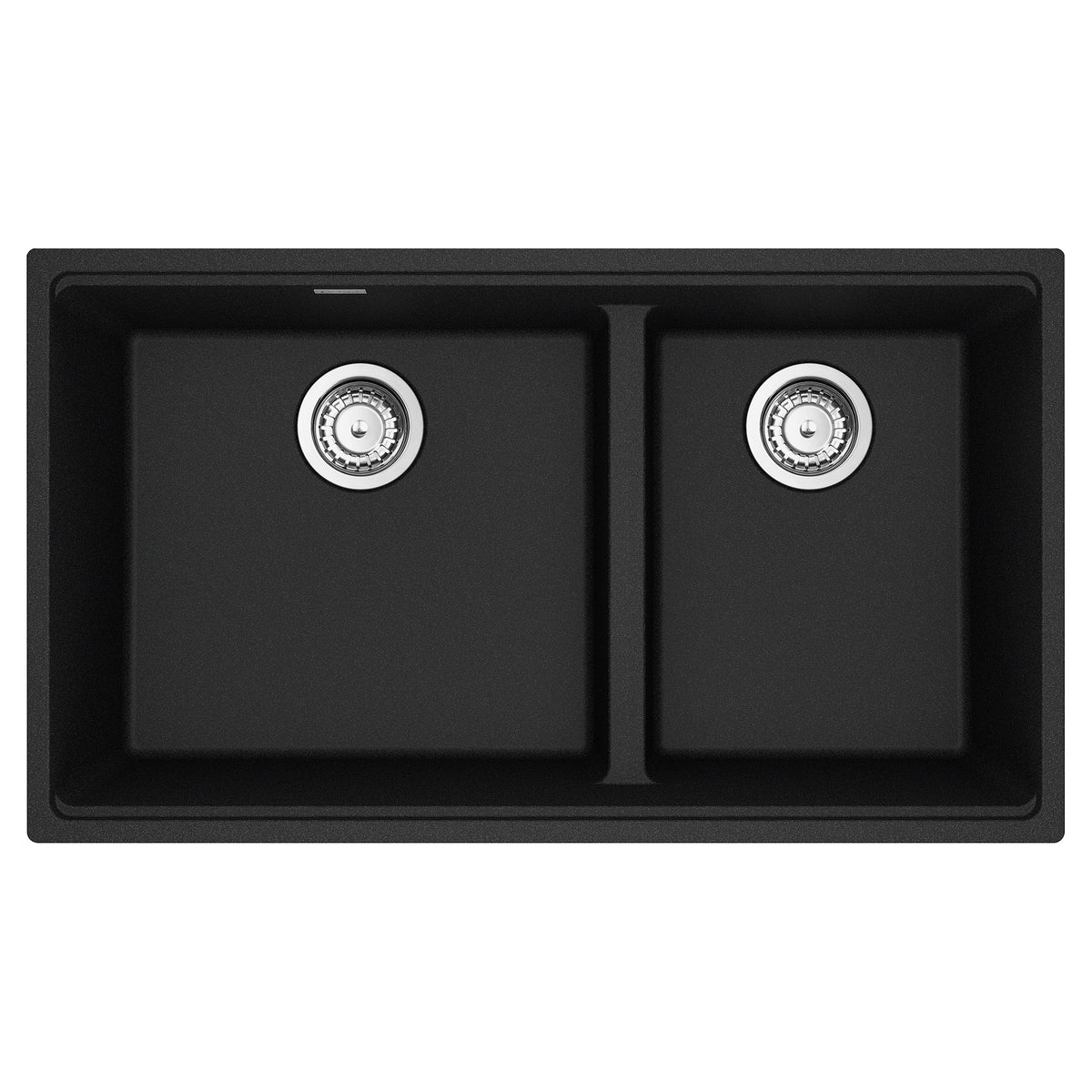 Franke MAG1601812LD-ONY-S- Maris Um Grn Onyx Dbl 36Cab - Low Divide With Strainer Basket
