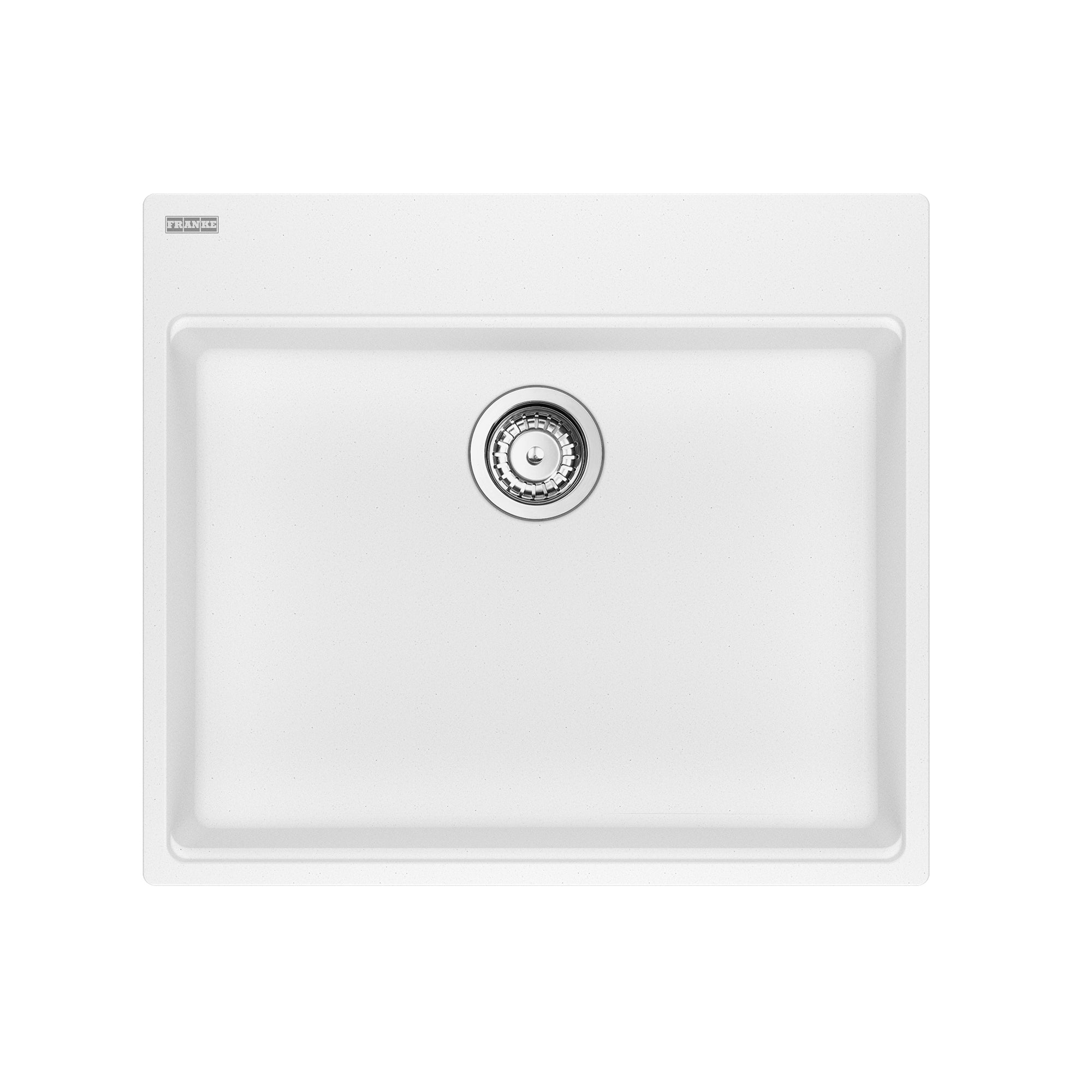 Franke MAG61023ADA-PWT-S- Maris Tm Grn Polar White Sgl 27Cab Ada With Strainer Basket