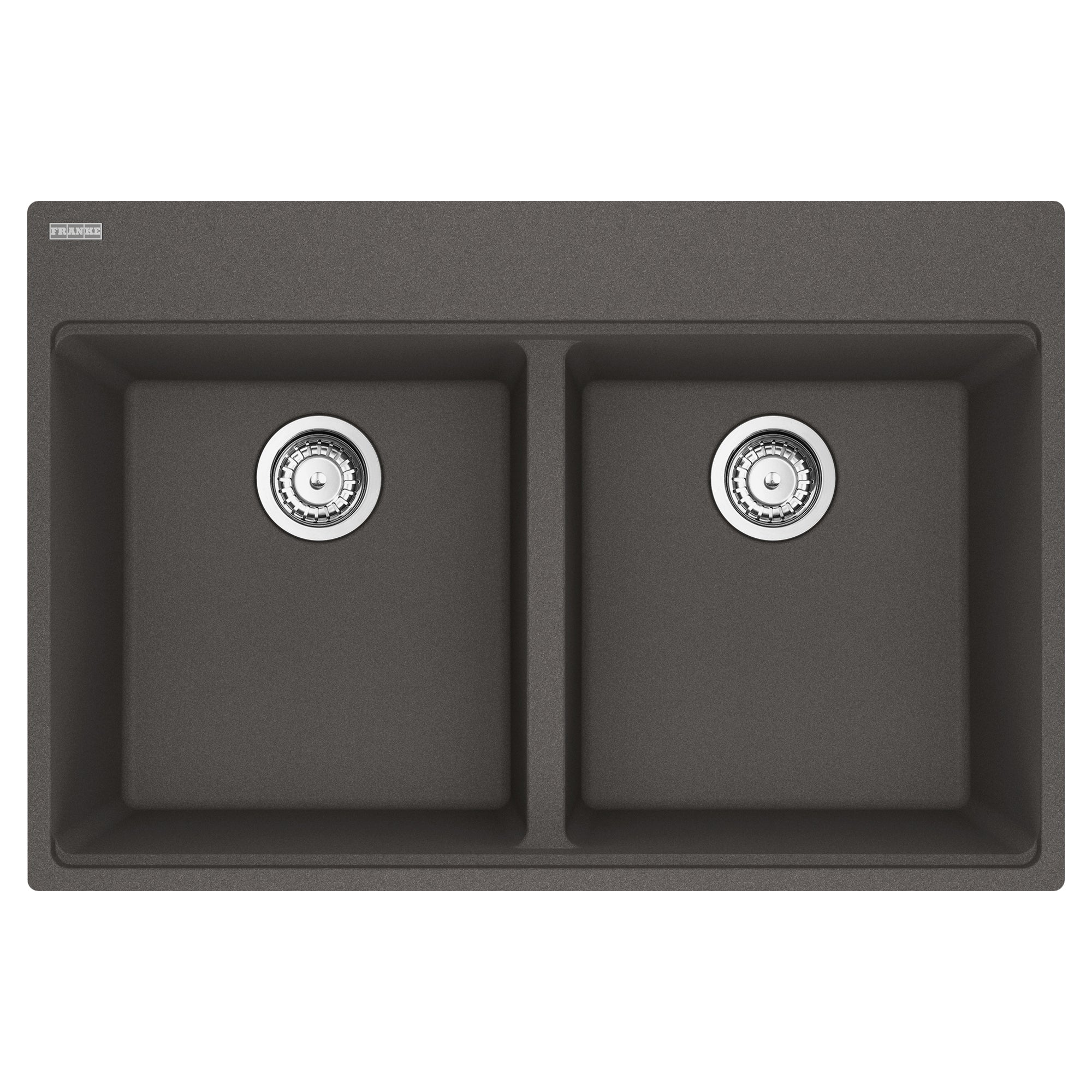 Franke MAG6201515-SLG-S- Maris Tm Grn Slate Grey Dbl 36Cab With Strainer Basket