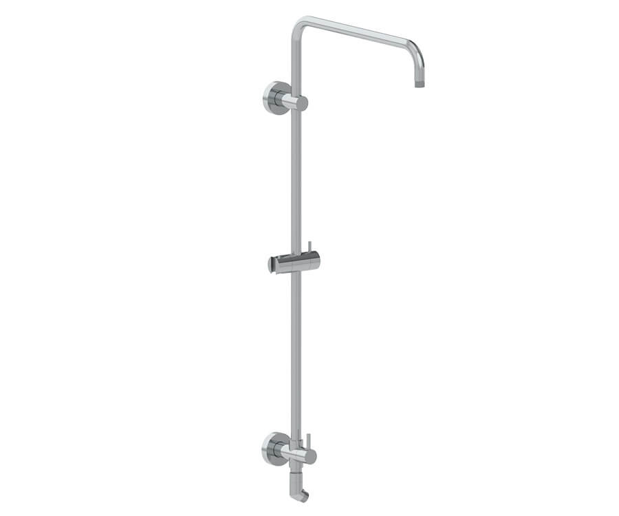 Mountain Plumbing MTRRP-2CA/BRN - Rain Rail Plus - Wall Mounted Shower Rail With Bottom Outlet Integral Waterway And Diverter (Short - Ca)