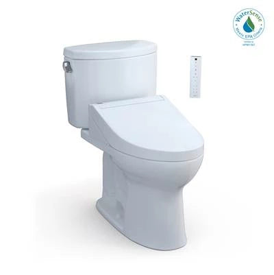 Toto MW4543084CEFG#01- Drakeยฎ II Two-Piece Elongated 1.28 Gpf Toilet And Washlet+ยฎ C5 Bidet Seat