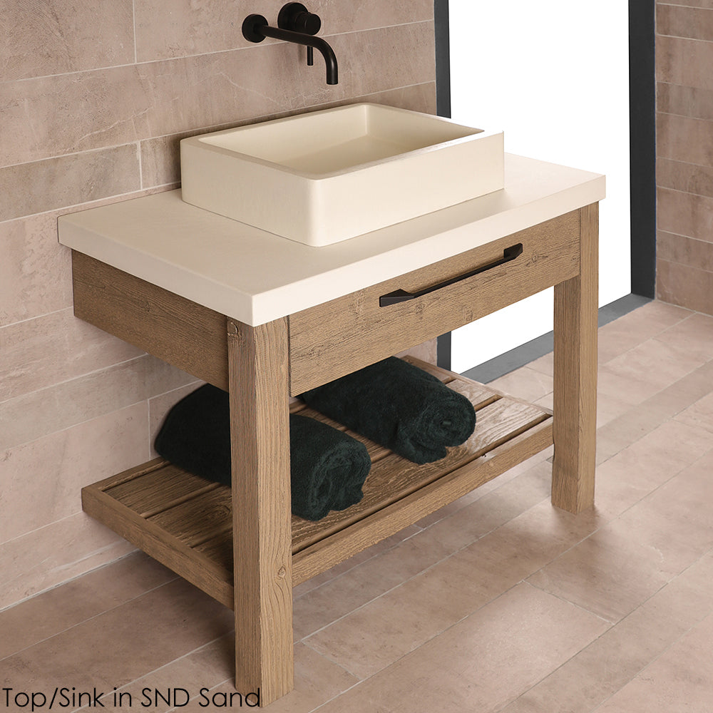 Lacava - Countertop Made Of Concrete For Vanity Ntr-Vs-36, No Faucet Holes