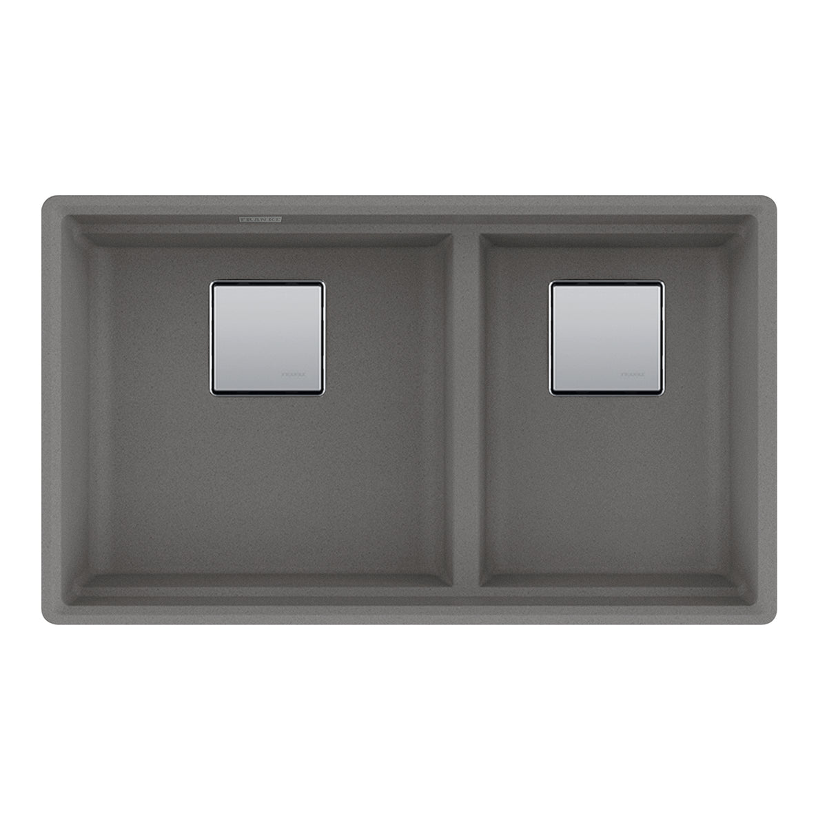 Franke PKG160LD-SHG-S- Peak Um Grn Stone Grey Dbl 36Cab - Low Divide With Strainer Basket
