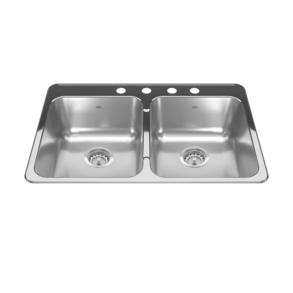 Kindred RDL5279-4- Reginox Tm 20G Ss Dbl 4Hole - FaucetExpress.ca