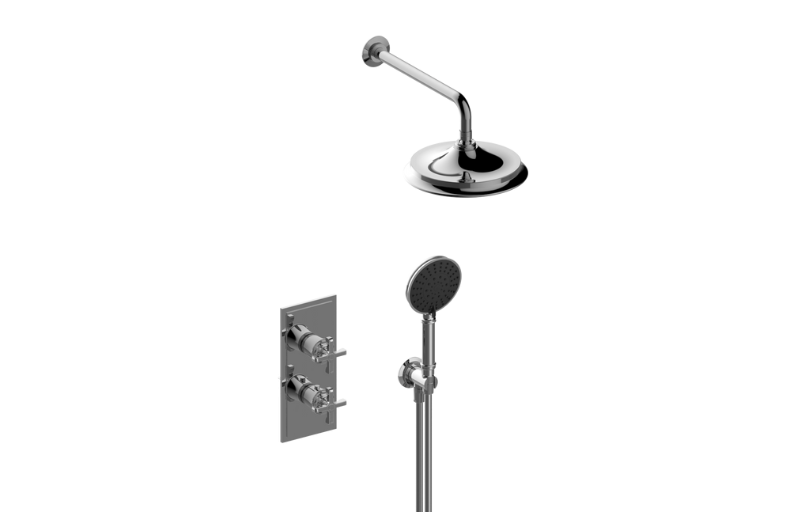Graff S30X102FR-AU-T - M-Series Thermostatic Shower System - Shower With Handshower (Trim)