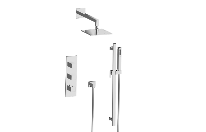 Graff S40SK11FR-UBB-T - M-Series Thermostatic Shower System - Shower With Handshower (Trim)