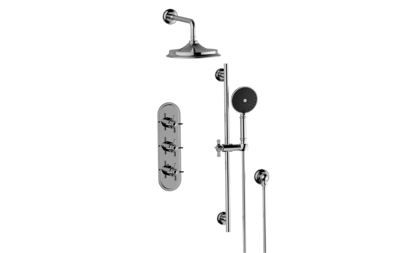 Graff S40X115FR-UBB-T - M-Series Thermostatic Shower System - Shower With Handshower (Trim)