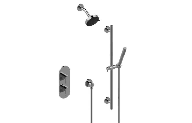 Graff S50L106FR-UBB-T - M-Series Thermostatic Shower System - Shower With Handshower (Trim)
