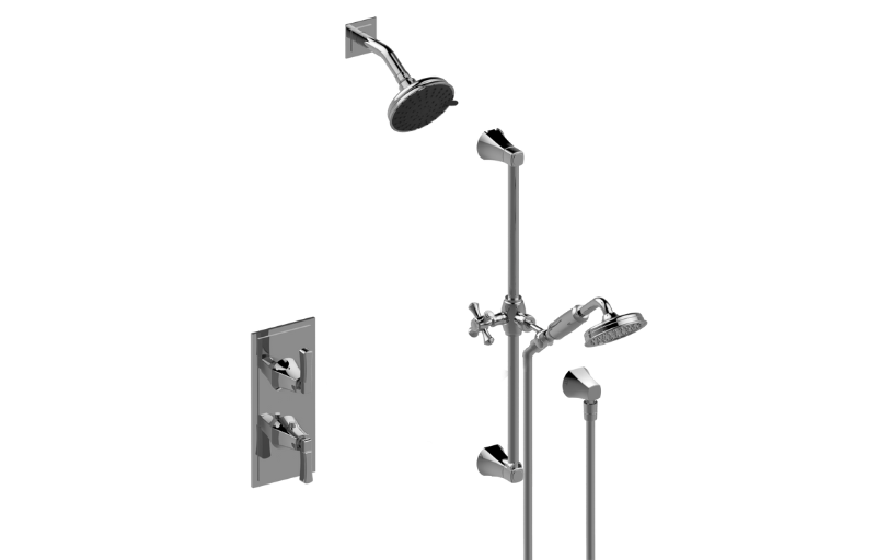 Graff S50L117FR-UBB-T - M-Series Thermostatic Shower System - Shower With Handshower (Trim)