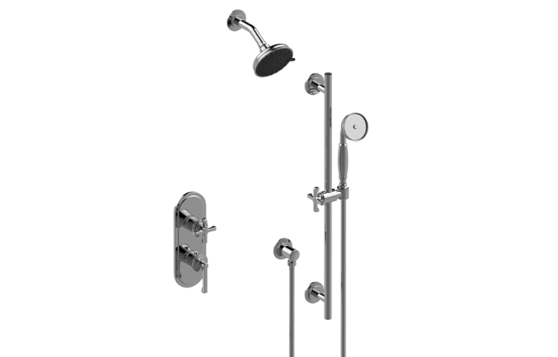 Graff S50L1X102FR-UB-T - M-Series Thermostatic Shower System - Shower With Handshower (Trim)