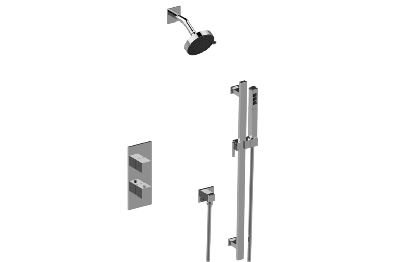 Graff S50SH11FR-UBB-T - M-Series Thermostatic Shower System - Shower With Handshower (Trim)