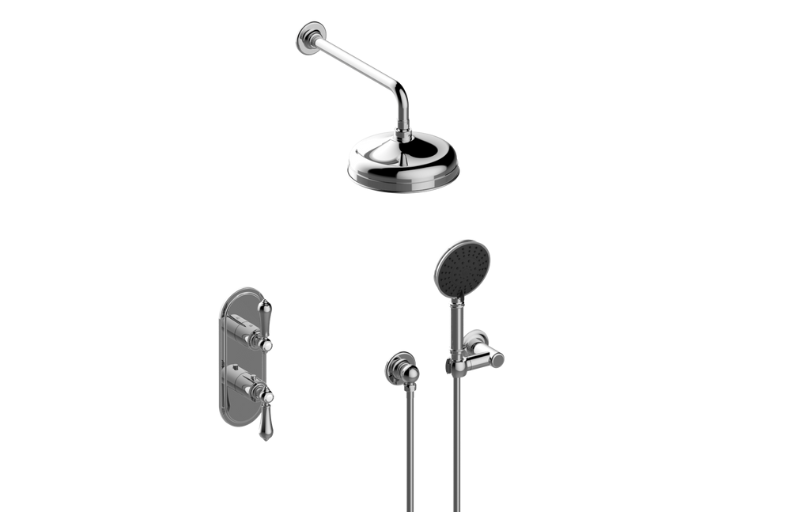 Graff S60L220FR-UBB-T - M-Series Thermostatic Shower System - Shower With Handshower (Trim)