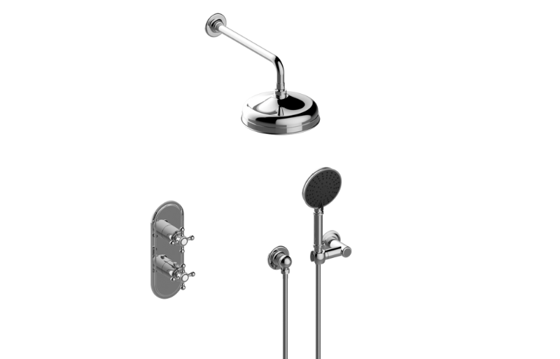 Graff S60X120FR-UB-T - M-Series Thermostatic Shower System - Shower With Handshower (Trim)