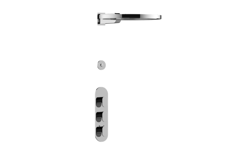 Graff S71L105-UB-T - M-Series Thermostatic Shower System - Ametis Ring (Trim)