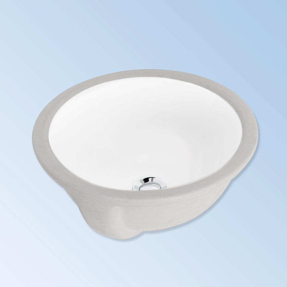 Lacava SAP50UNSX-001 - Under-Counter Porcelain Sink With An Overflow. Diam: 13-1/2", H: 7-1/4"