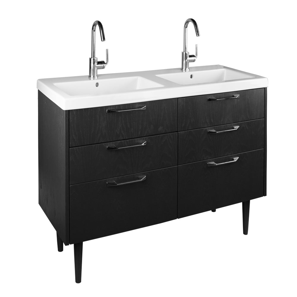 Lacava - Floor Standing Vanity With Six Drawers. K160 Cabinet Pull Included, Specify Finish. Vanity Top Sink 5214 Sold Separately. Not Included In Quick-Ship Program. W: 47", D: 17-5/8", H: 24-1/2"