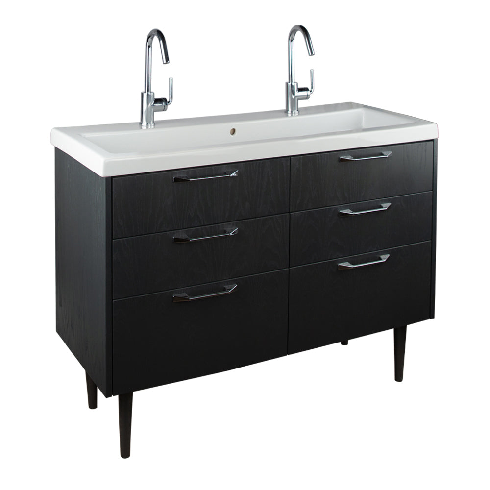 Lacava - Floor Standing Vanity With Six Drawers. K160 Cabinet Pull Included, Specify Finish. Vanity Top Sink 5215 Sold Separately. Not Included In Quick-Ship Program. W: 47-1/2", D: 17-7/8", H: 24-1/2"