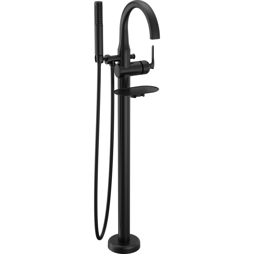 Delta T4745-BLFL - Floor Mount Tub Filler Trim