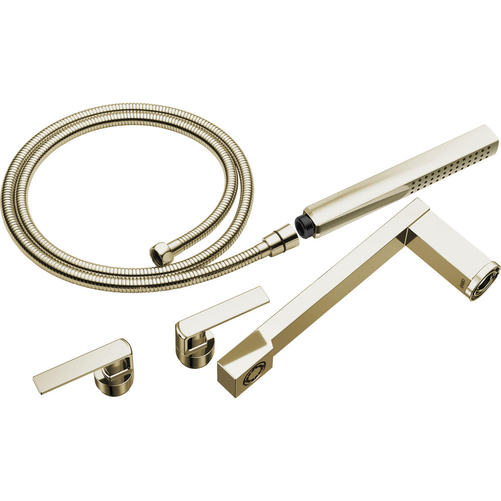 Brizo T70399-PN - Two-Handle Tub Filler Trim Kit With Gap Lever Handles