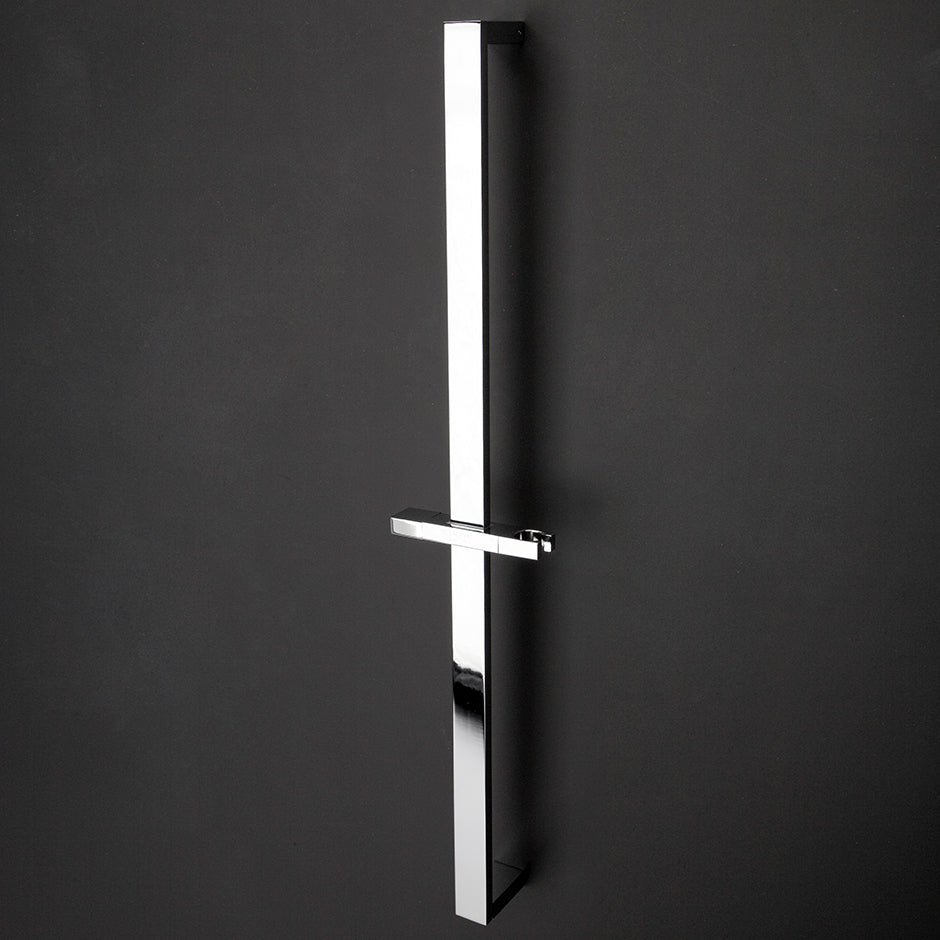 Lacava - Wall-Mount Rectangular Rail With Hook For Hand-Held Shower Head. 2 1/2"W, 27 5/8"H