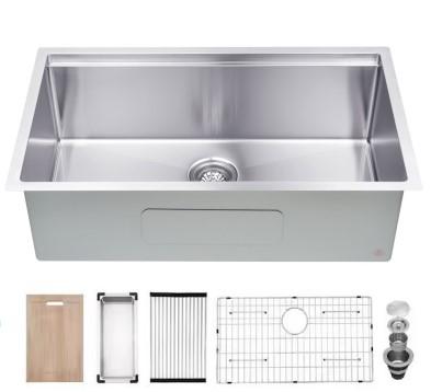 Workstation Kitchen Sink w/ Accessories (30" X 17" X 10")