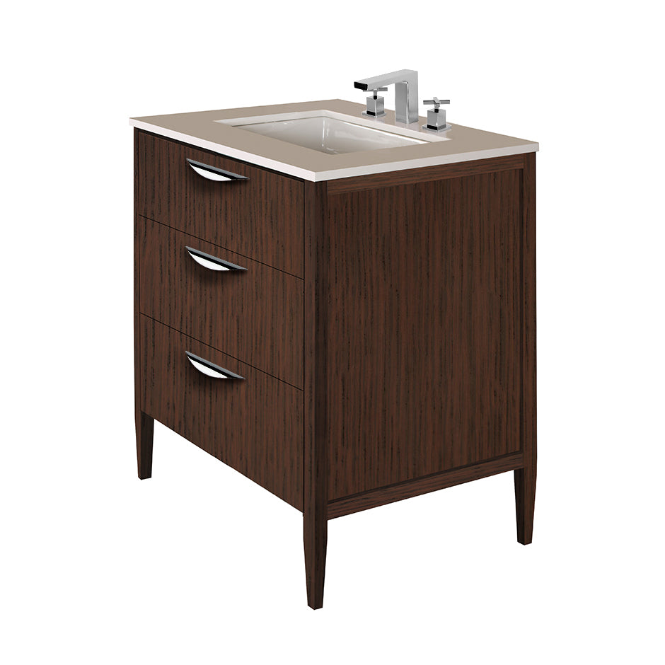 Lacava - Free-Standing Under-Counter Vanity With Two Drawers(Pulls Included), The Top Drawer Has U-Shaped Notch For Plumbing.Counter Top Lrs-30T And Bathroom Sink 5062Un Are Sold Separately. W: 29 1/2", D: 20 3/4", H: 34 1/4".