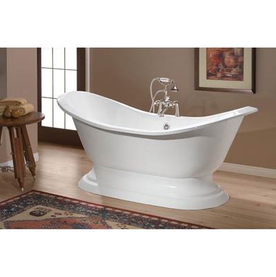 Cheviot 2151-WW-0- Regency Cast Iron Bathtub With Pedestal Base