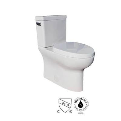 StudioLux SLT500- Two-Piece Skirted Toilet With Polished Chrome Tank Lever