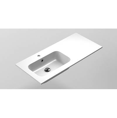 Sonia 167401- Mx3 Basin 40''(100Cm) 1 Offset Lt M-Marmo (Gloss)