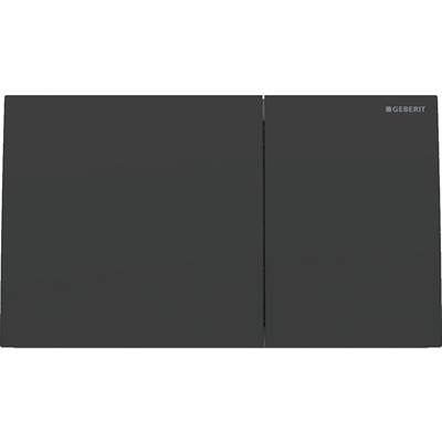 Geberit 115.622.14.1 - Geberit Sigma70 Actuator Plate, Square, Dual Flush: Button: Black Matt / Easy-To-Clean Coated, B=25Cm