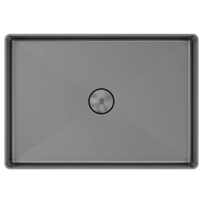 Zomodo VBC5035-BK- Black Pearl 20'' Rectangular Vessel Sink