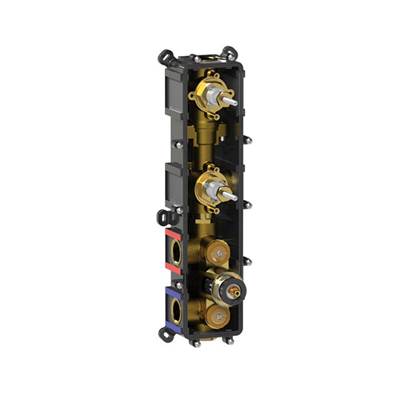 Ca'bano CAOM063 - Thermostatic Rough-In With 2 Push Button Flow Controls