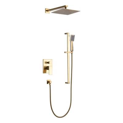Cavalli CAPB1-SQ BG - Square Pressure Balance Kit W/ H/S + Head, Bg