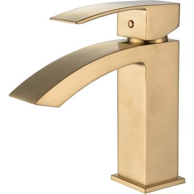 Cavalli CASC-SQ BG - Cascade Curved Single Hole Lav, Brushed Gold
