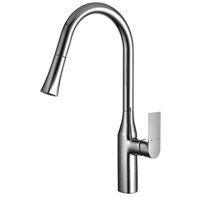 Cavalli CAVK6 PC - Anatra Pull Down Spray Kitchen Faucet, Chrome