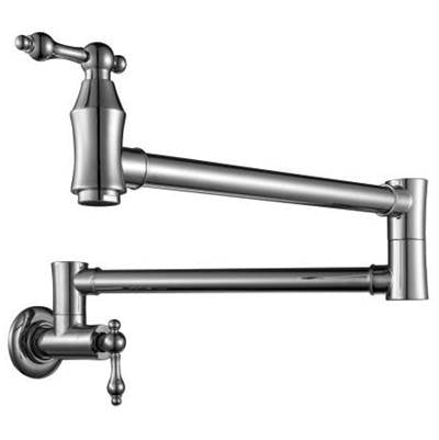 Cavalli CAVP3 PC - Traditional Wall Mount Pot Filler, Chrome
