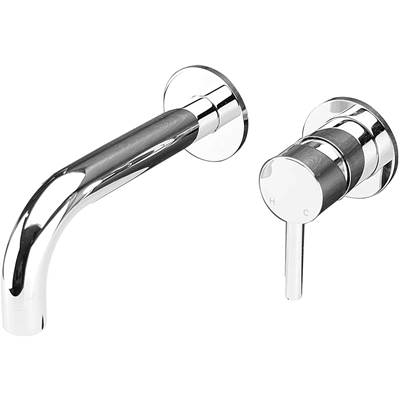 Cavalli CAW2-RD PC - 2 Hole Round Wall Lav, Chrome