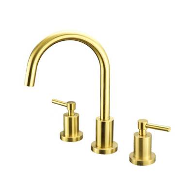 Cavalli CAWS2-RD BG - X-Round Widespread Lav Faucet, Brushed Gold