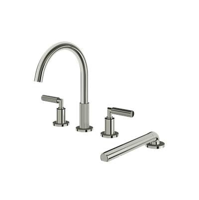 Aquabrass ABFB49018PN - 49018 Montebello 4Pcs Tub Filler W/Hshw