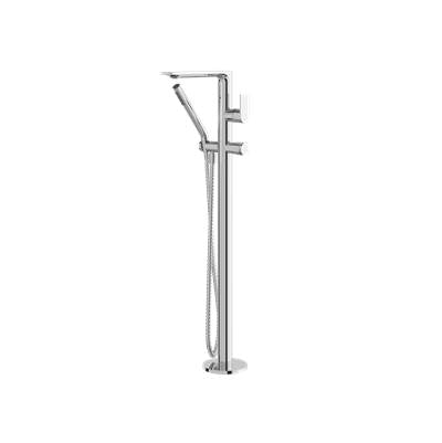 Aquabrass ABFB92NN85PC - 92Nn85 Alpha Floormount Tub Filler W/Hs