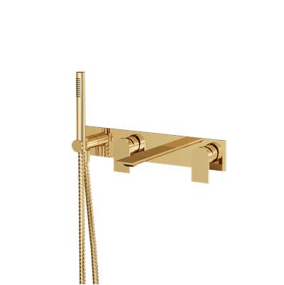 Aquabrass ABFC92N04SPGD - 92N04S Alpha Wall Tub Filler W/Hs-Trim