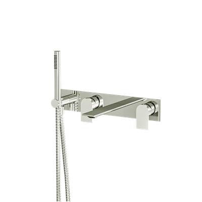 Aquabrass ABFC92N04SPN - 92N04S Alpha Wall Tub Filler W/Hs-Trim